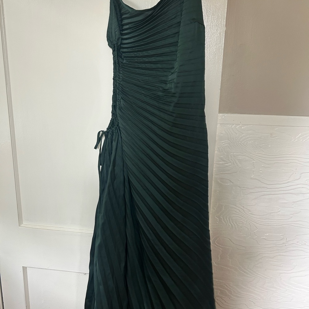 Showpo One Shoulder Dark Green Dress